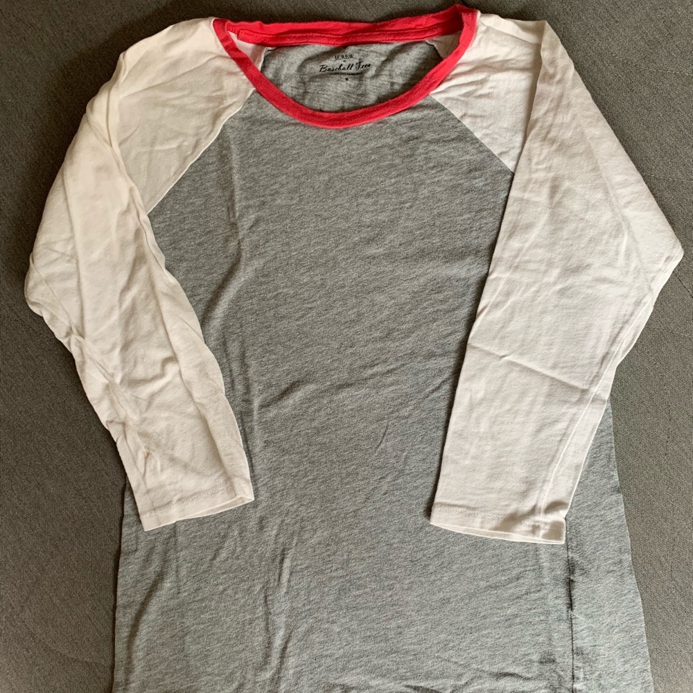 J Crew Baseball Tee